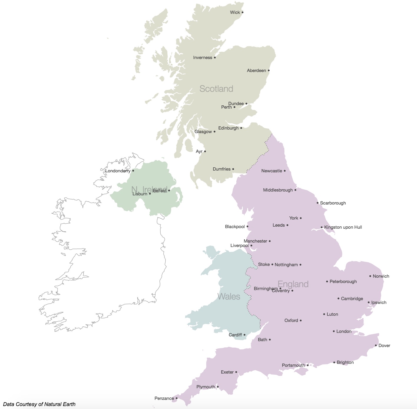 D3 U.K. Reference Map screenshot